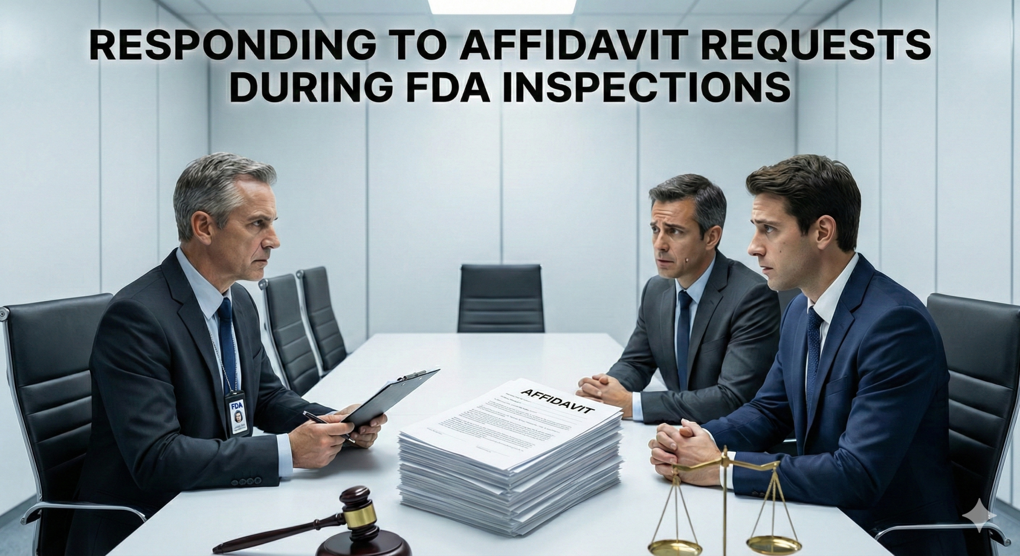 Responding to Affidavit Requests During FDA Inspections | qmsdoc.com ...