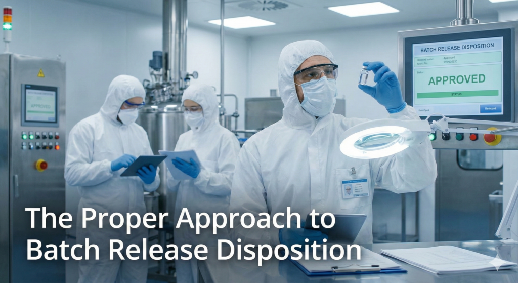 The Proper Approach to Batch Release Disposition | qmsdoc.com — FDA QSR ...