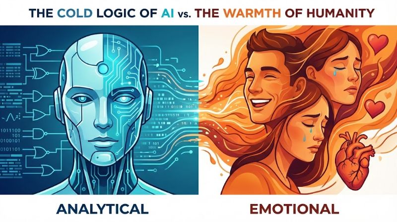 AI Lacks Emotions - Cold Logic vs Human Warmth