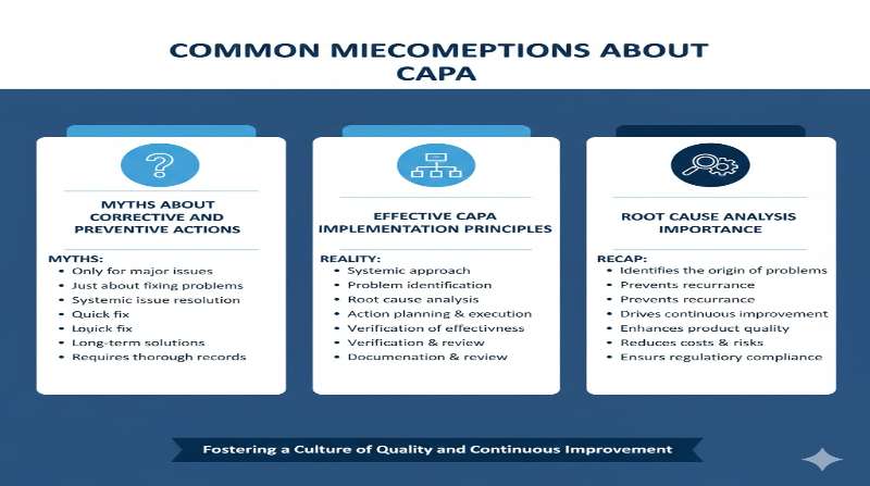 Common Misconceptions About CAPA infographic
