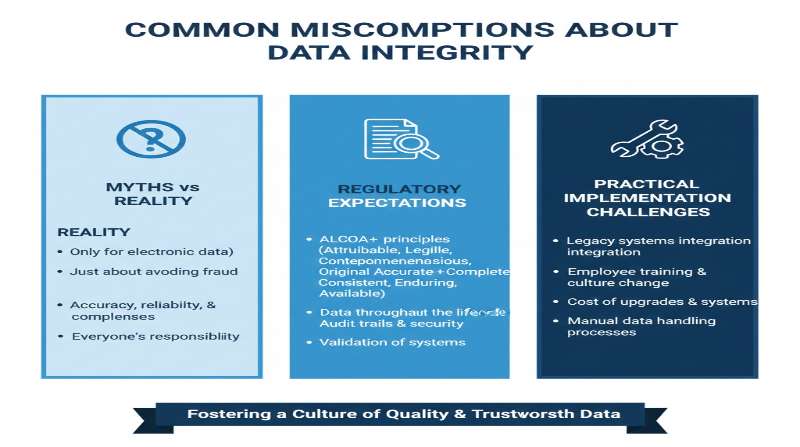 Common Misconceptions About Data Integrity infographic