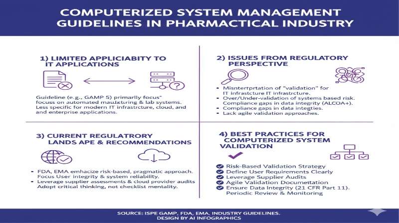 Computerized system management guidelines infographic