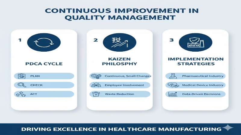 Continuous Improvement in Quality Management infographic