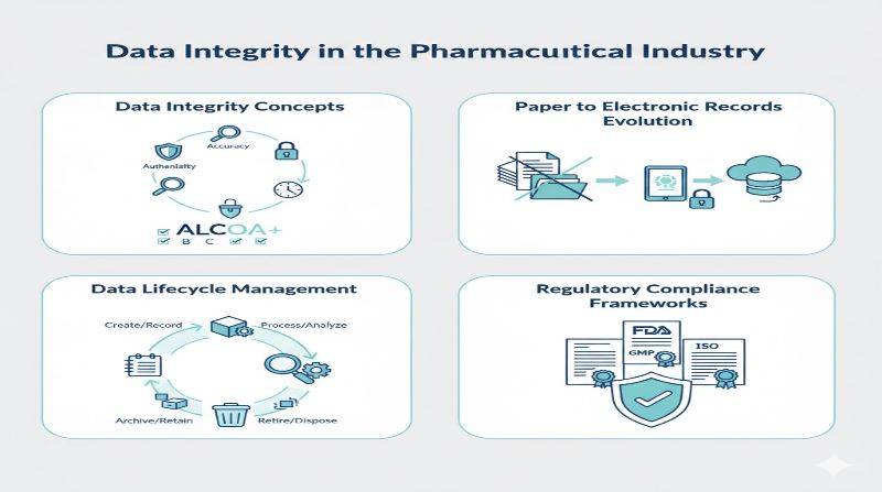 Data Integrity in the Pharmaceutical Industry infographic