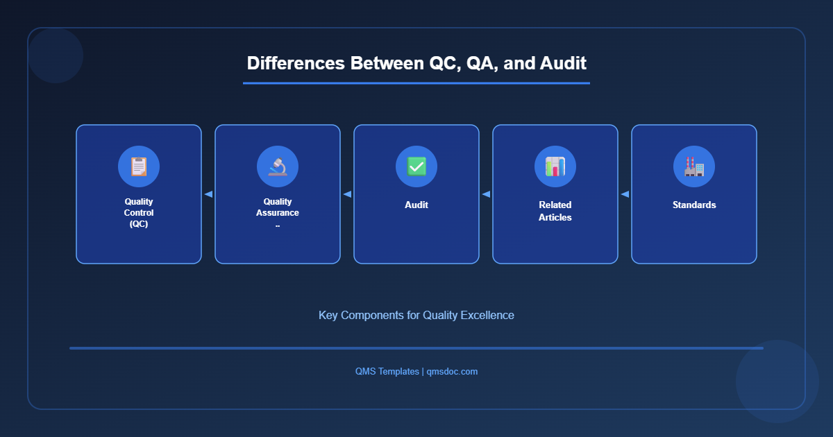 Differences Between QC, QA, and Audit