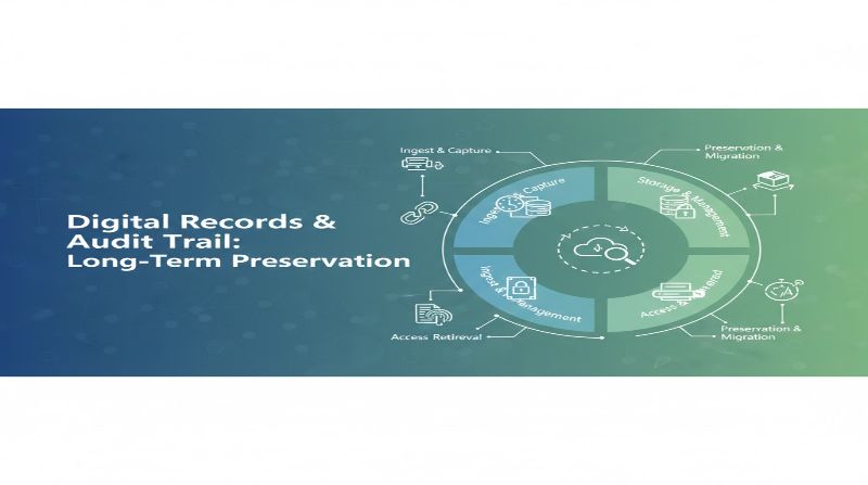 電子記録の長期保存インフォグラフィック