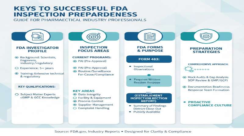 FDA検査準備の成功の鍵 インフォグラフィック