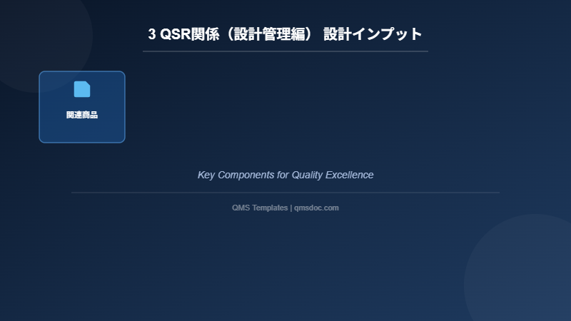 3 QSR関係（設計管理編） 設計インプット