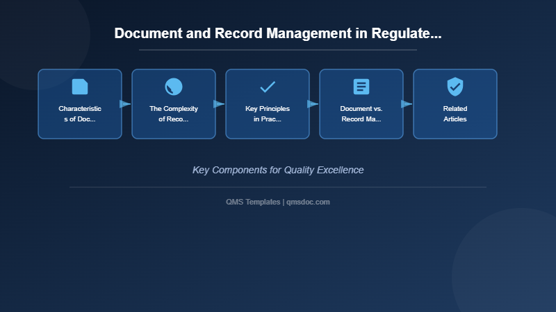 Document and Record Management in Regulated Industries