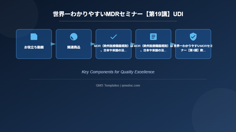 世界一わかりやすいMDRセミナー【第19講】UDI