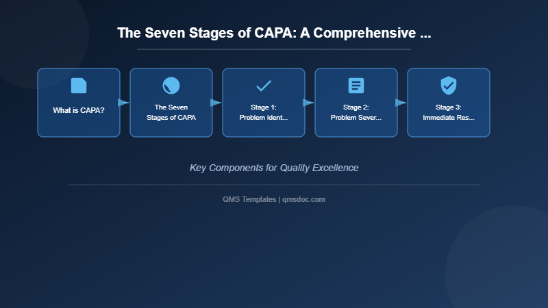 The Seven Stages of CAPA: A Comprehensive Guide for Quality Management
