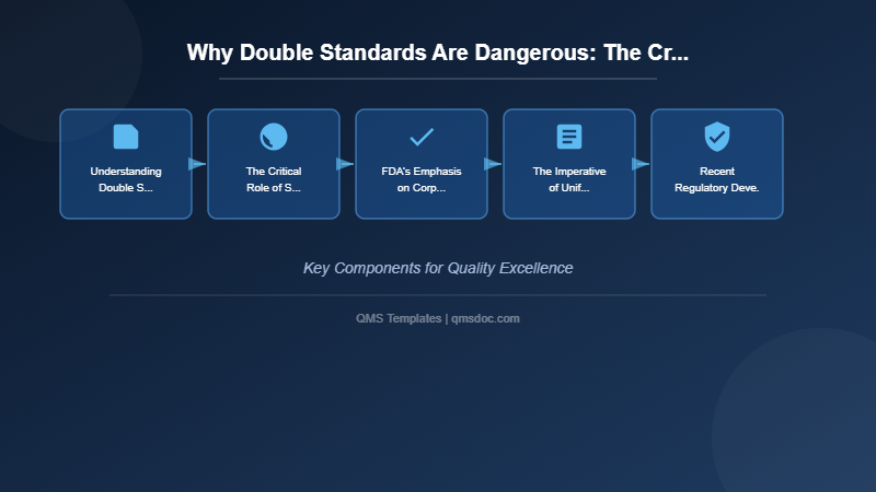 Why Double Standards Are Dangerous: The Critical Importance of Unified SOPs in Regulated Industries