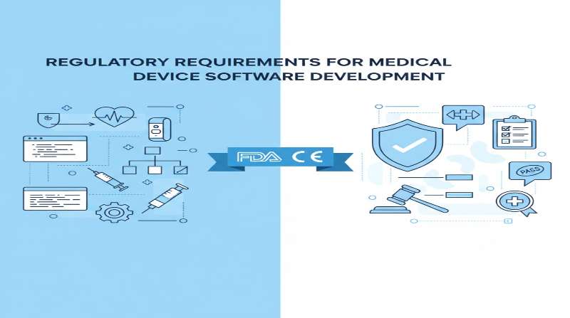 Regulatory Requirements for Medical Device Software Development infographic