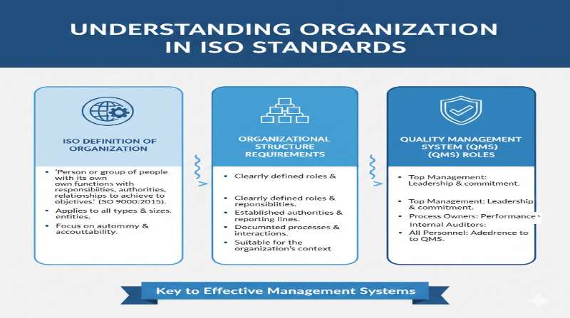 Organization Concept in ISO Standards infographic