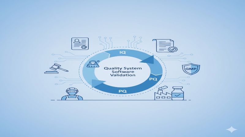 Pharmaceutical validation lifecycle infographic
