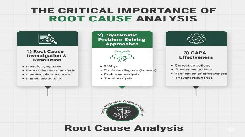 Root cause analysis CAPA infographic