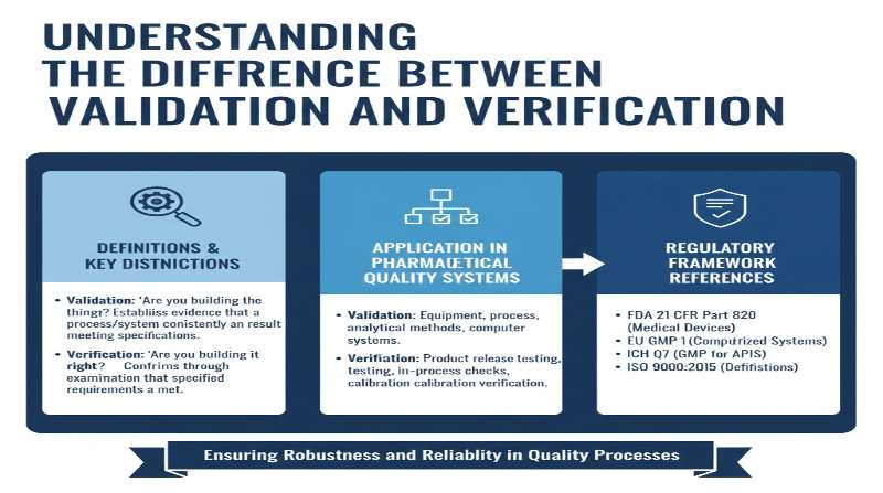 Understanding the Difference Between Validation and Verification infographic